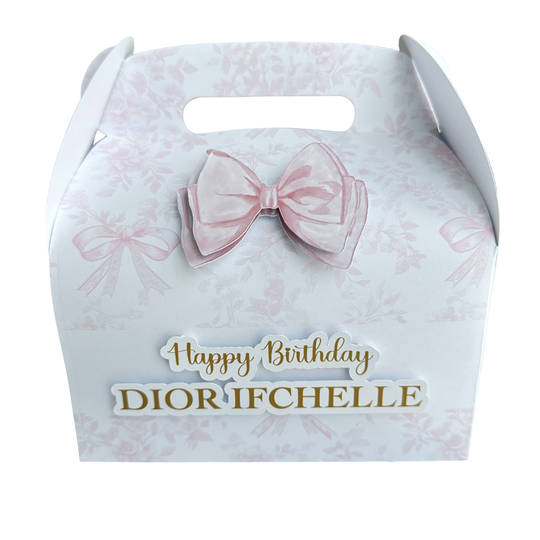 Customized Gable Box | Birthday Favor Box 6 pcs