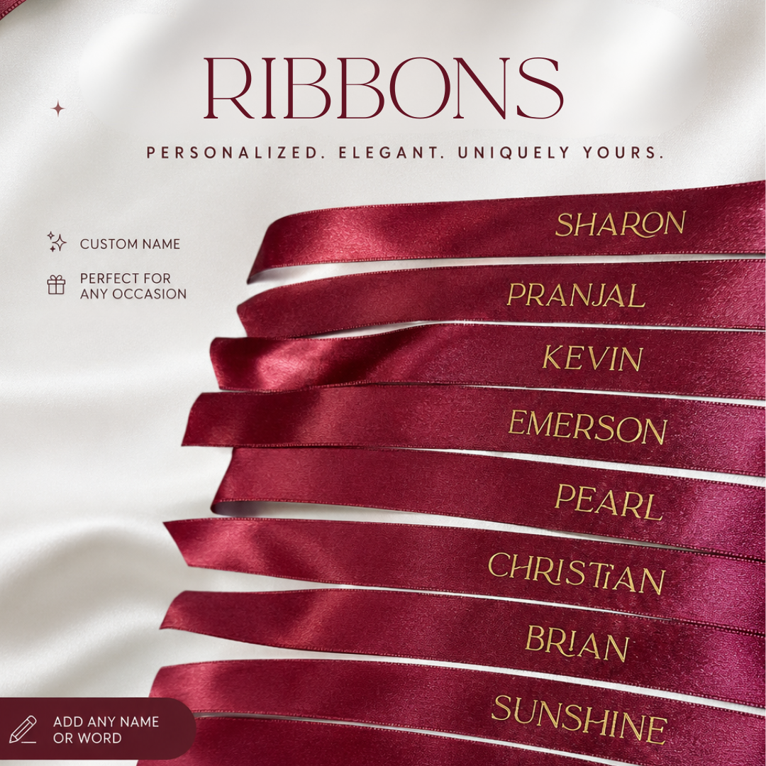 Personalized Wedding Name Ribbon