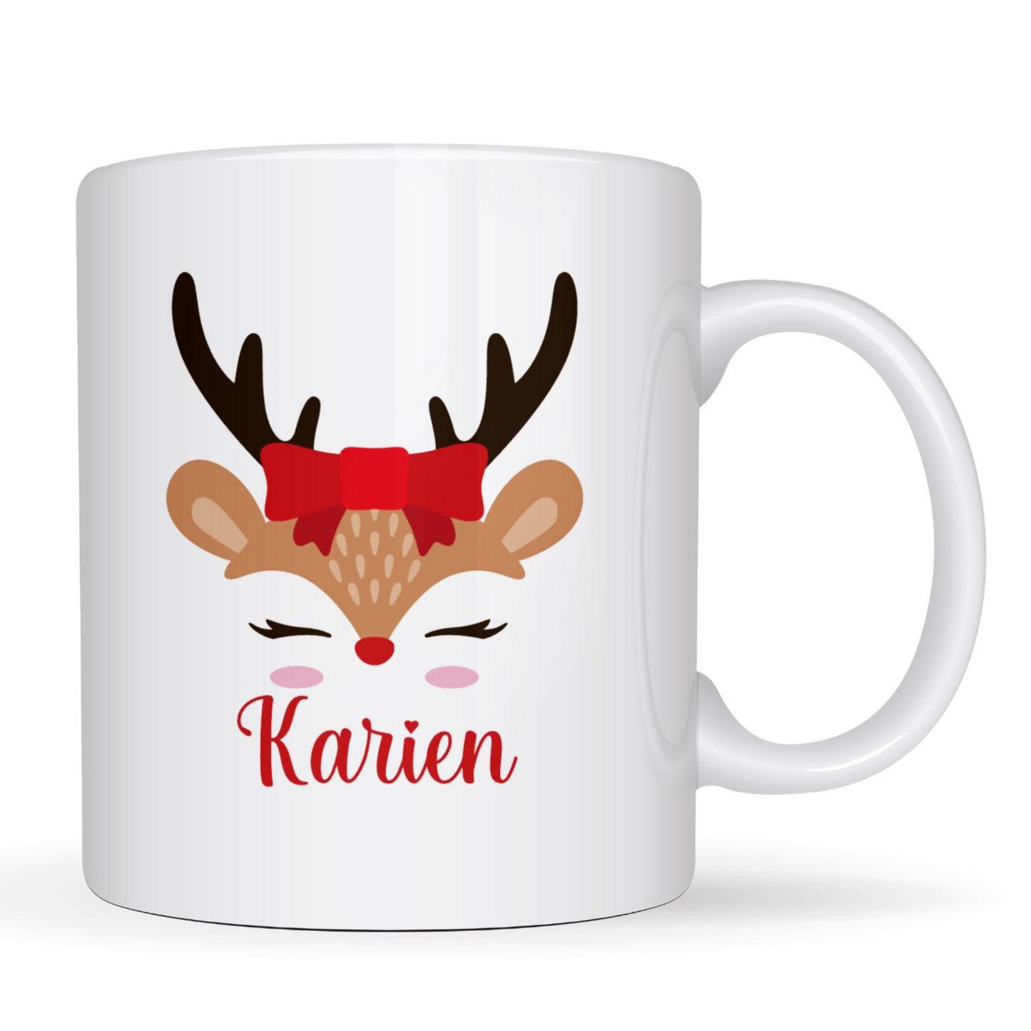 Personalized Christmas Reindeer Mug