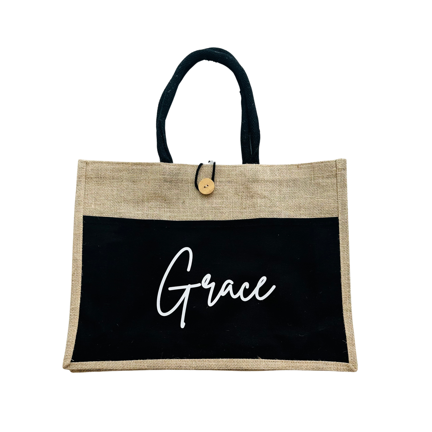 Personalized Burlap Bag