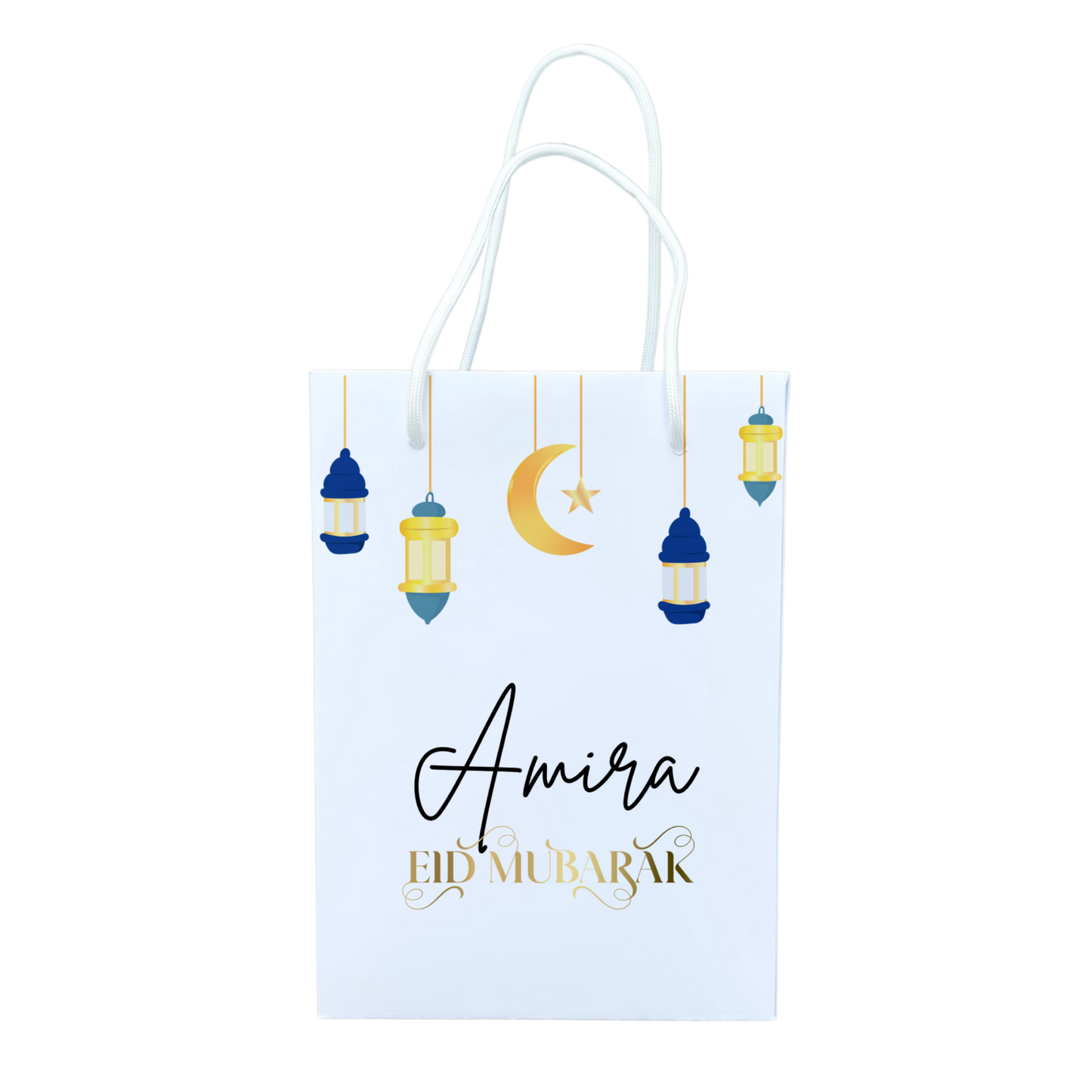 Personalized Eid Mubarak Paper Gift Bag
