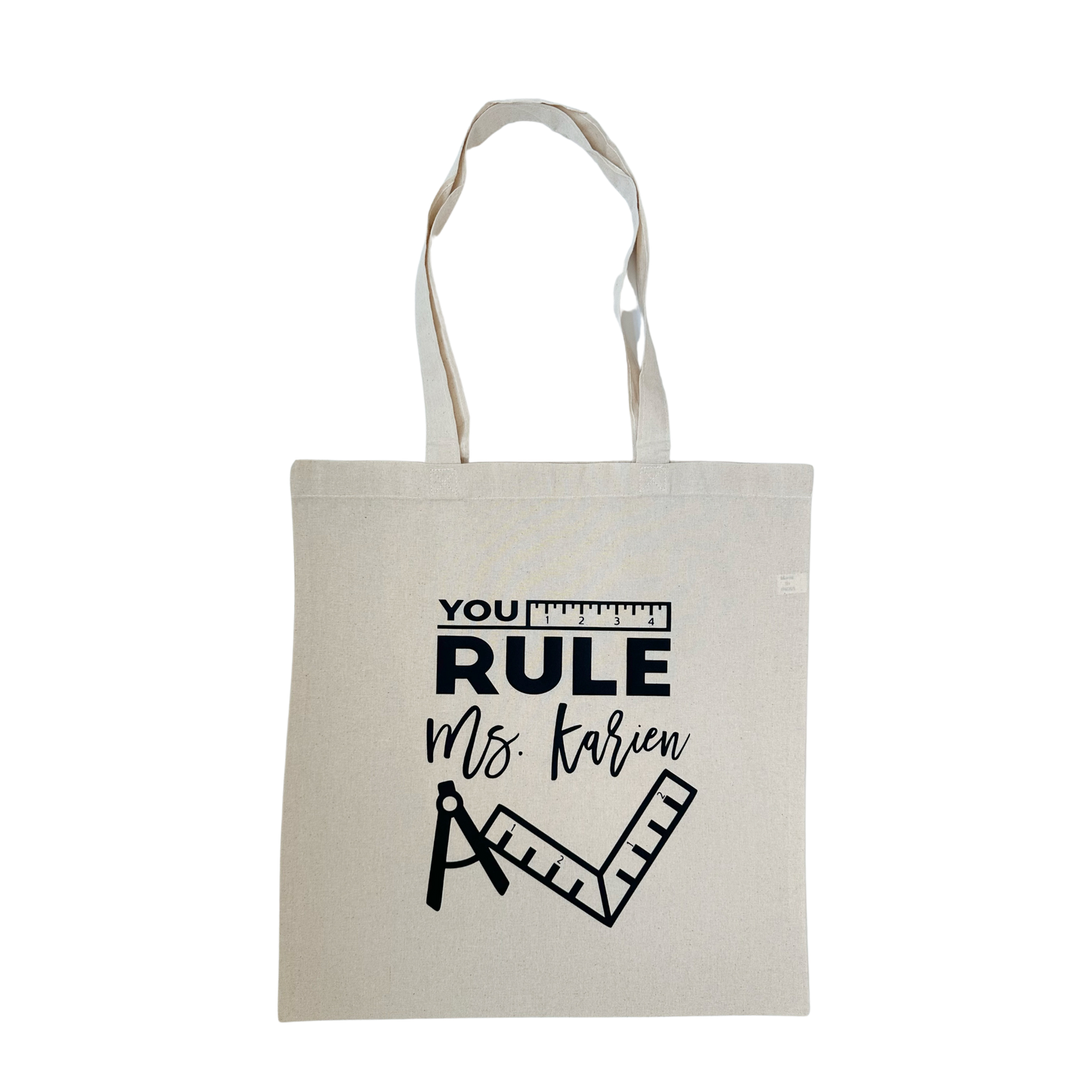 Personalized Teacher Tote Bag
