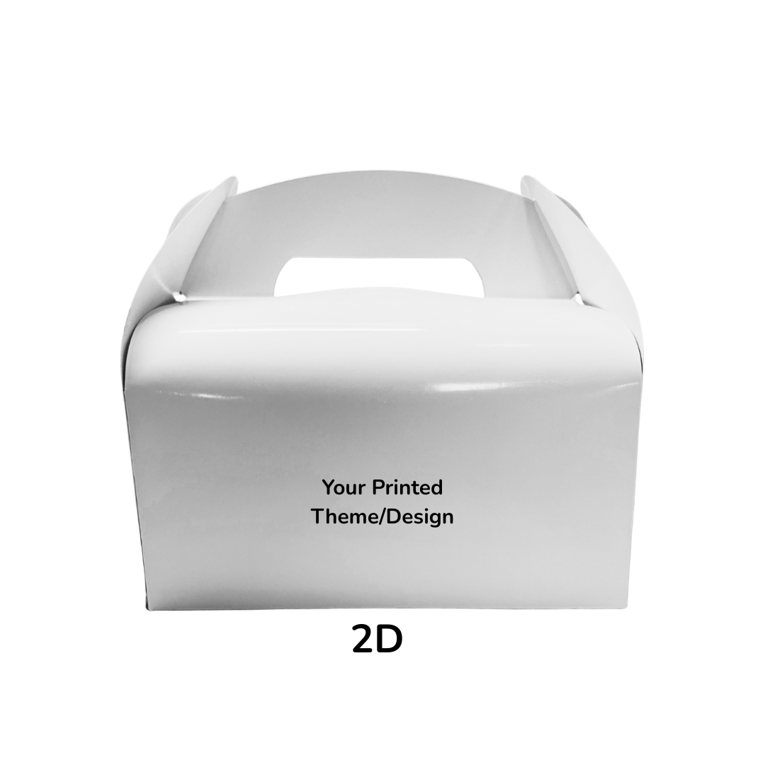 Customized Gable Box | Birthday Favor Box  6 pcs  Your Design