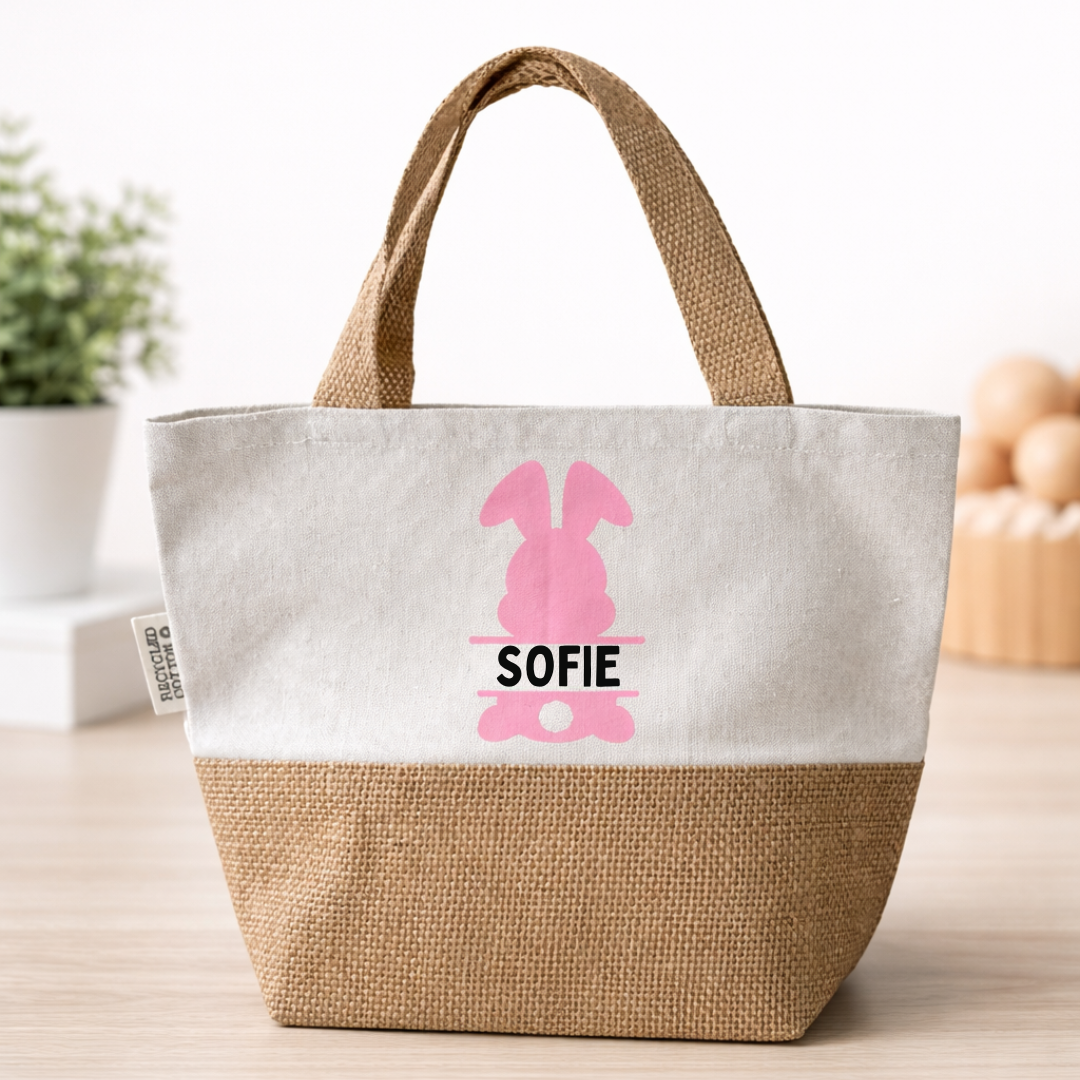 Personalized Bunny Tote Bag