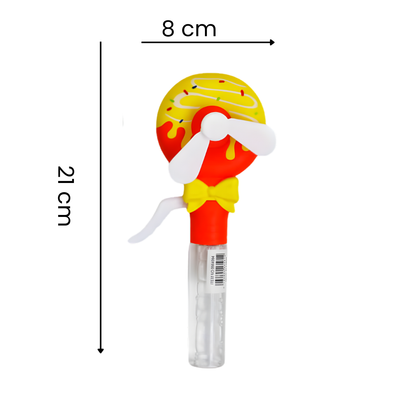 Doughnut 2 in 1 Hand Fan & Bubble Stick