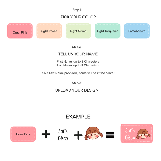 Upload your character / image | 25pcs | Pastel Colors