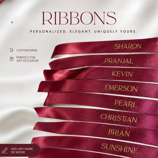 Personalized Wedding Name Ribbon
