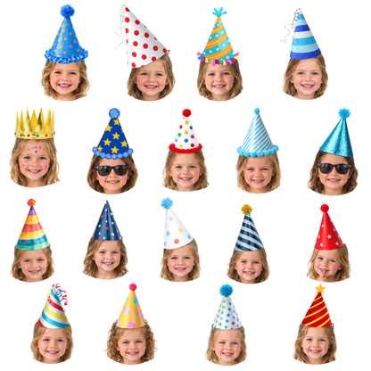 Custom Face Cupcake Toppers – 2.5 inches (Set of 6)