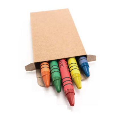 6 Pcs Crayons in Cardboard Box
