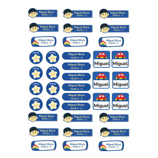 School Sticker Labels