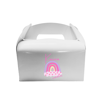 Customized Gable Box | Birthday Favor Box  6 pcs  Your Design