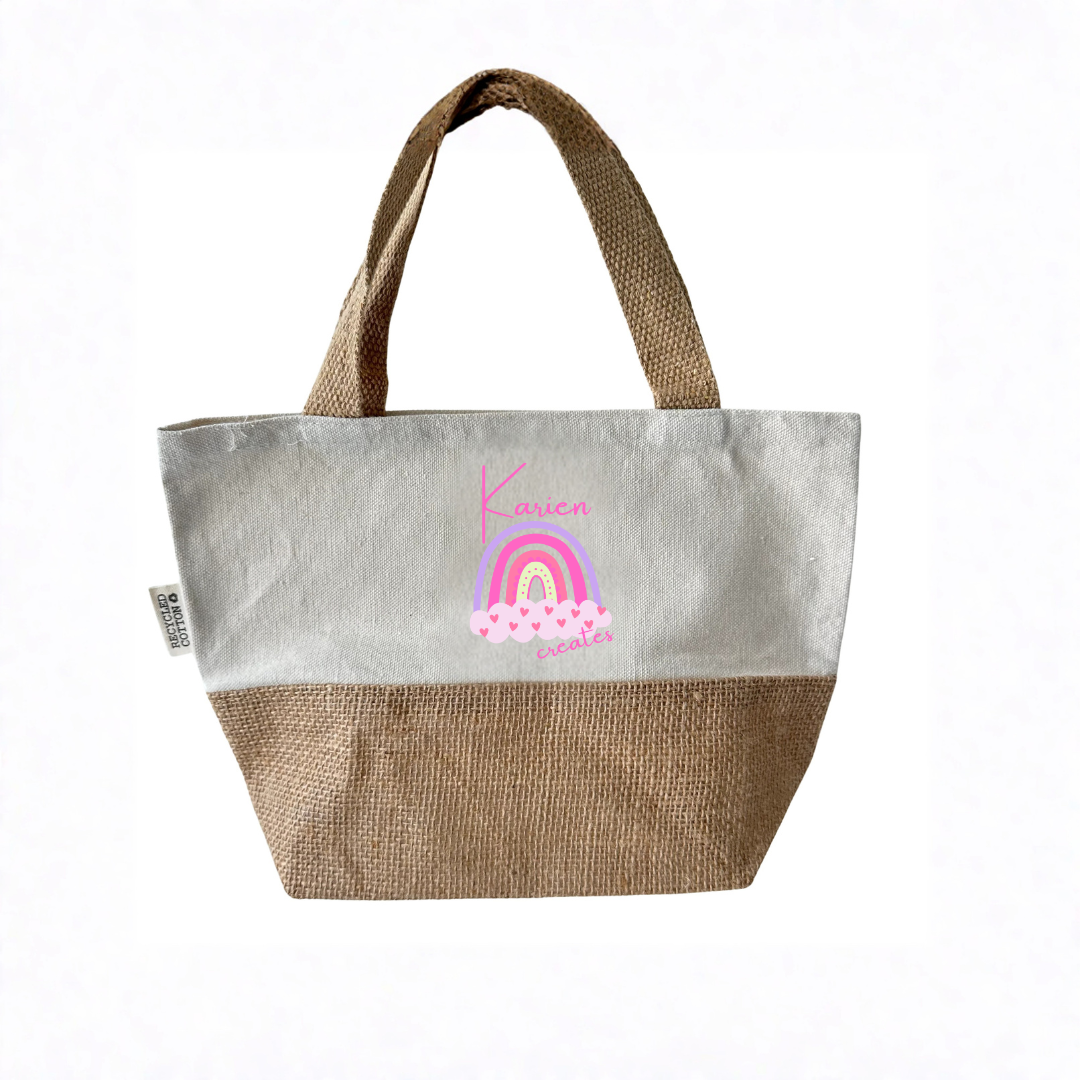 Custom Mini Tote Bag – Set of 10