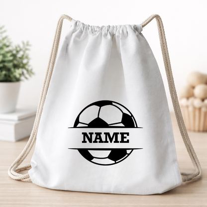 Personalized Soccer Drawstring Bag