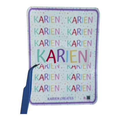 Pastel Rainbow Custom Name Stickers