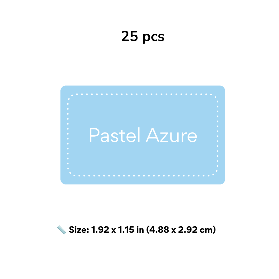 Custom Sticker Label Set – Choose Your Color & Character | 25pcs