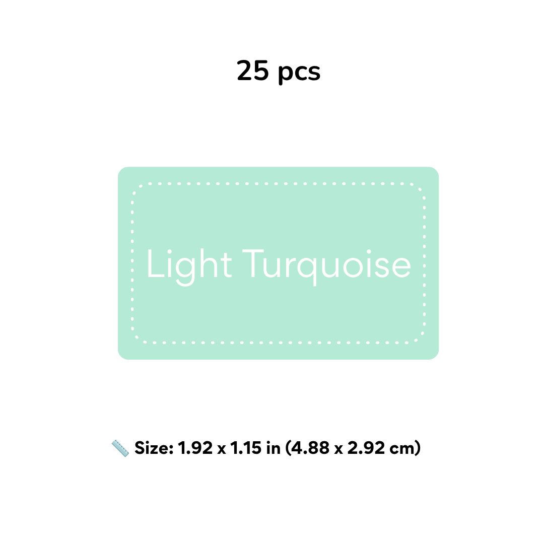 Custom Sticker Label Set – Choose Your Color & Character | 25pcs