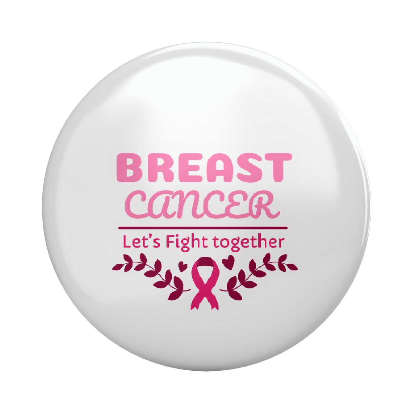 Breast Cancer Awareness Pin Badge Set of 4