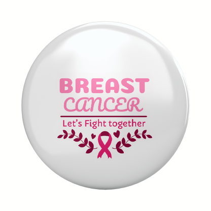 Breast Cancer Awareness Pin Badge Set of 4
