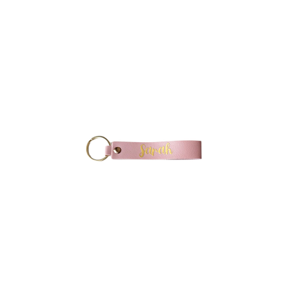 Personalized Faux Leather Keychain – Custom Name (Up to 10 Characters)