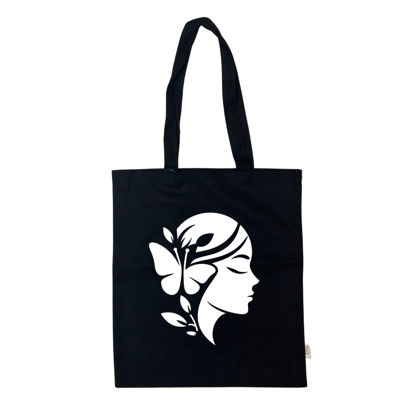Women's Day Black Canvas Bag – Elegant & Empowering